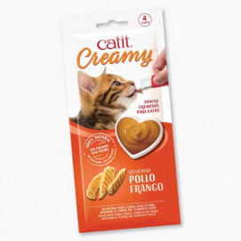 Golosina Catit Creamy - Pollo - 4 Pack
