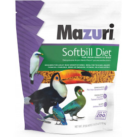 Mazuri® Softbill Diet - Alimento para tucanes y aves exóticas