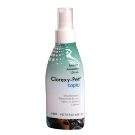 Clorexy Pet Topic - Desinfectante y bactericida de uso tópico para perros y gatos