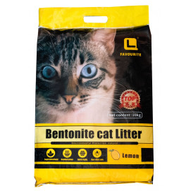 Arena aglutinante para gatos - Aroma a Limón 10kg