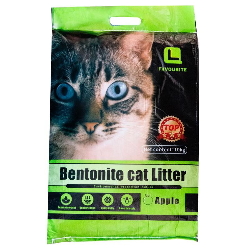 Arena aglutinante para gatos - Aroma a Manzana 10kg