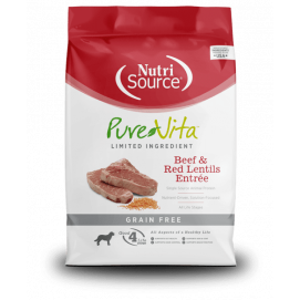 Nutrisource Pure Vita Beef & Red Lentils Entrée