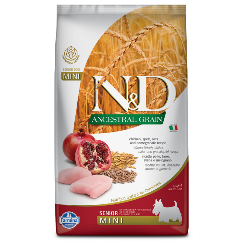 N&D POLLO & GRANADA SENIOR MINI 2.5kg