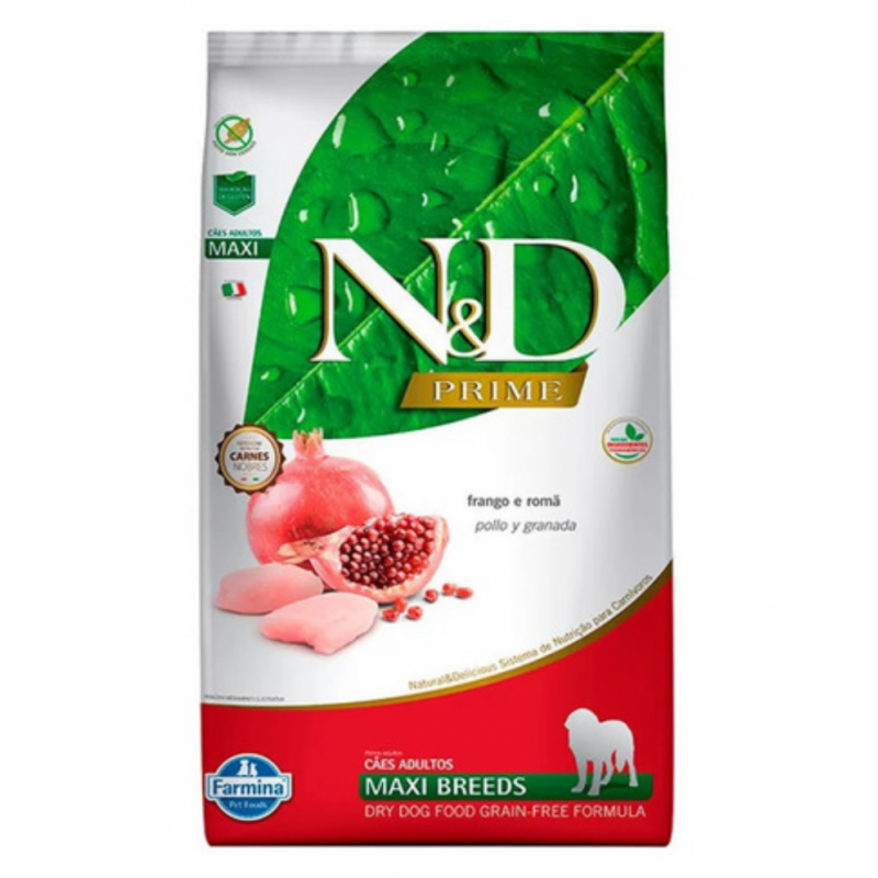 N&D PRIME POLLO & GRANADA ADULT MAXI 10.1KG