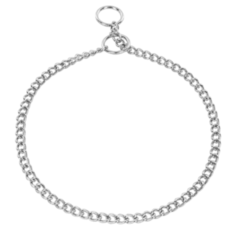Collar Eslabones redondos - acero cromado 1.50 mm