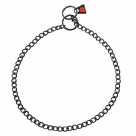 Collar Eslabones redondos acero inoxidable negro 2.0 mm