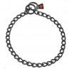 Collar Eslabones redondos acero inoxidable negro 3.0 mm