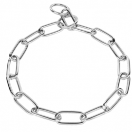 Collar Eslabones largos acero cromado 4.0 mm