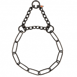 Collar con tracción limitada acero inoxidable negro 3.0 mm