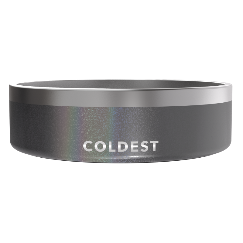 Coldest Dog Bowl - Stardust Glitter Black 42oz