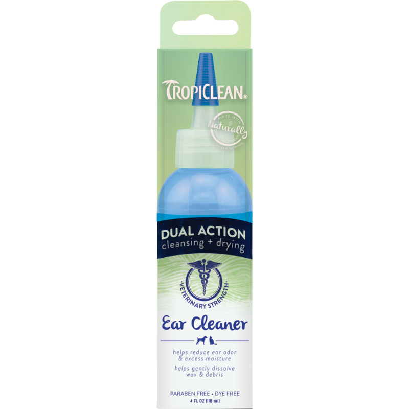 TROPICLEAN DUAL ACTION - EAR CLEANER FOR PETS