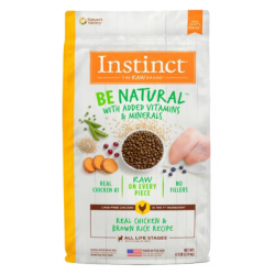 INSTINCT BE NATURAL CHICKEN & BROWN RICE FOR DOGS