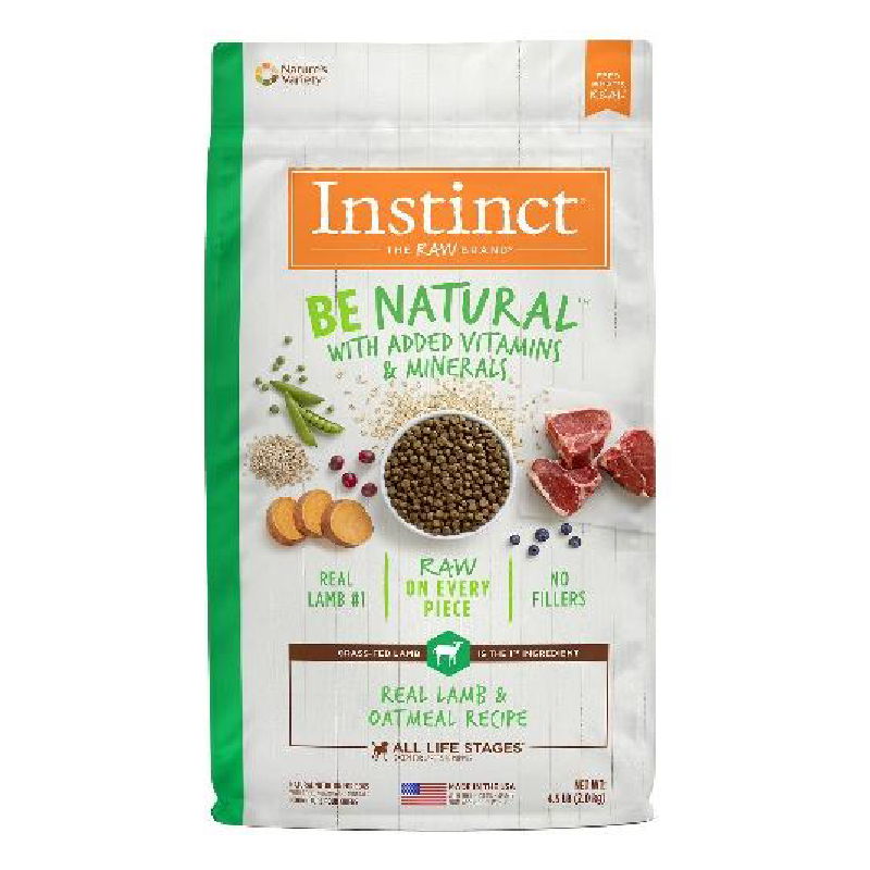 INSTINCT BE NATURAL LAMB & OATMEAL FOR DOGS