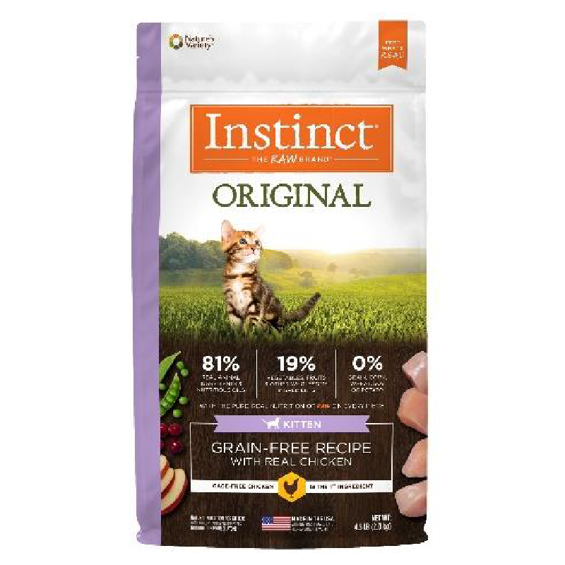 INSTINCT ORIGINAL GRAIN-FREE KITTEN CHICKEN FOR CATS 4.5lbs