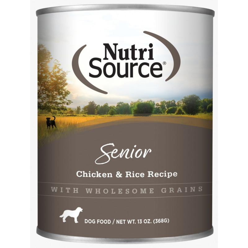 Nutrisource Chicken and Rice Senior Lata