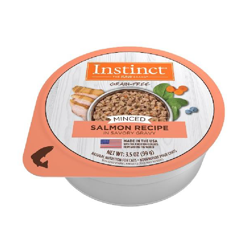 INSTINCT MINCED CUPS SALMON RECIPE FOR CATS - CUPS 3.5oz