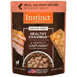 INSTINCT HEALTHY CRAVINGS SALMON FOR DOGS - Sobres 3oz