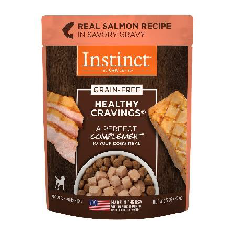 INSTINCT HEALTHY CRAVINGS SALMON FOR DOGS - Sobres 3oz