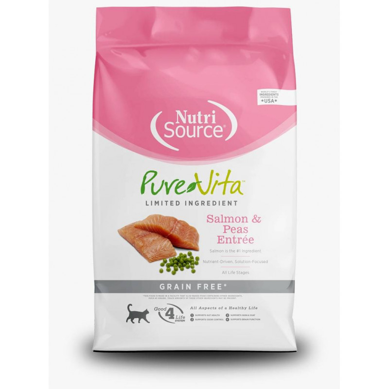 Nutrisource Pure Vita Salmon & Peas Entrée Para Gatos