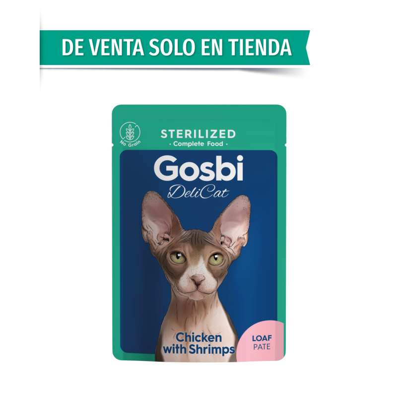 Gosbi Delicat Sterilized Chicken with Shrips Loaf 70gr