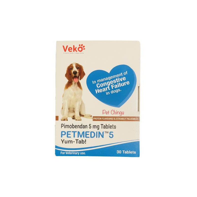 Petmedin (Pimobendan) 5mg - Caja 30 tab