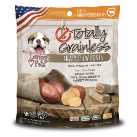 Loving Pets  TOTALLY GRAINLESS MEATY CHEW BONES BEEF & SWEET POTATO RECIPE TREAT FOR DOG