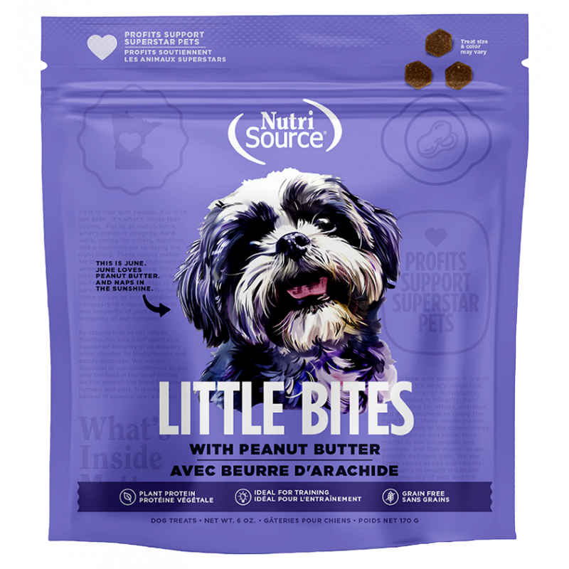 Nutrisource Little Bites with Peanut butter treat 6oz