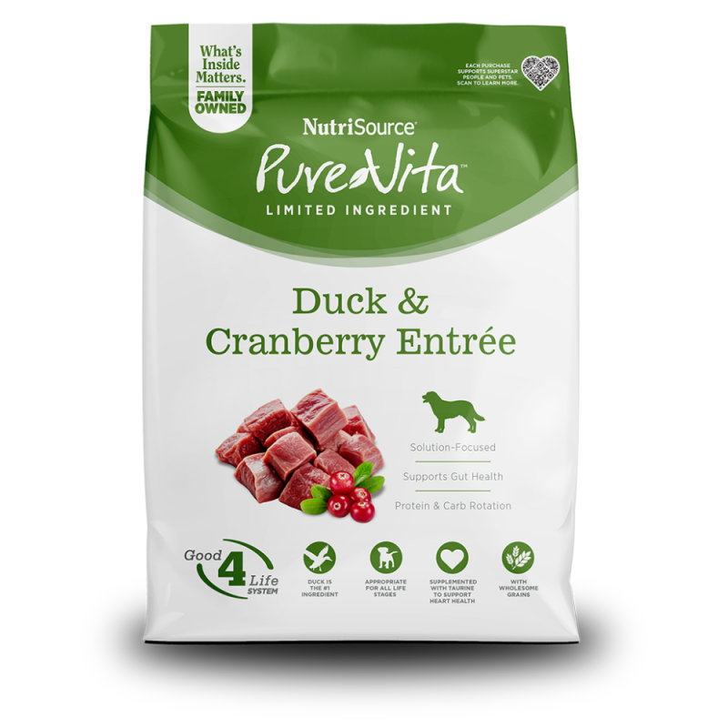 Nutrisource PURE VITA DUCK & CRANBERRY