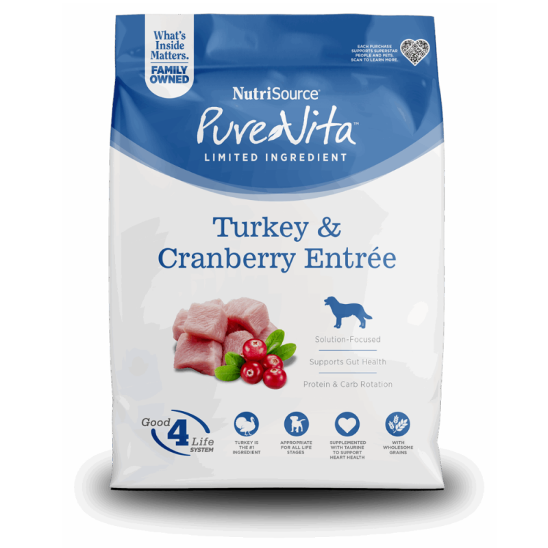 Nutrisource PURE VITA TURKEY & CRANBERRY