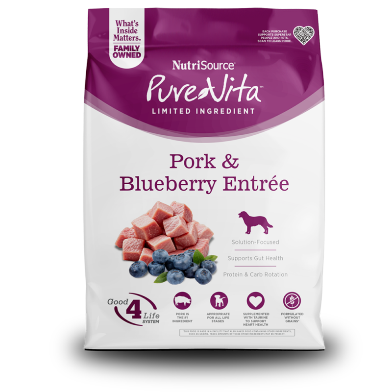 Nutrisource PURE VITA PORK & BLUEBERRY ENTRÉE