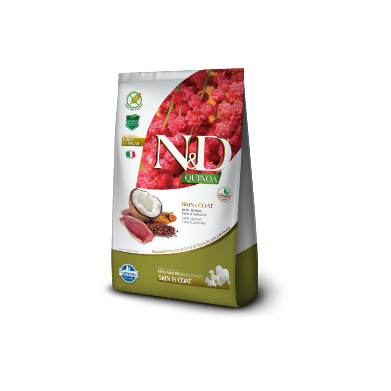 N&D QUINOA CANINE SKIN & COAT PATO