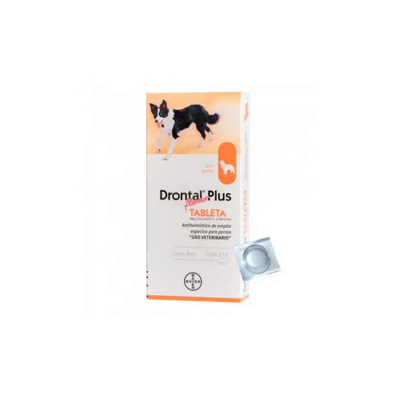 Drontal Plus 10 para Perros - Desparasitante Interno de Amplio Espectro