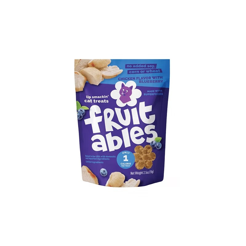 FRUITABLES CAT TREATS CHICKEN WITH BLUEBERRY - POLLO CON ARÁNDANOS
