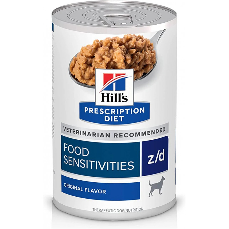 Hill’s Prescription Diet z/d Lata para Perros – Alimento Húmedo para Sensibilidades Alimentarias 13oz