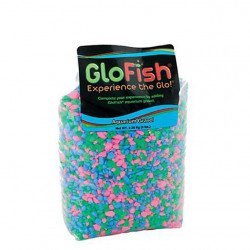 GLOFISH GRAVA FLUORESCENTE ROSA/VERDE/AZUL - 5 LIBRAS