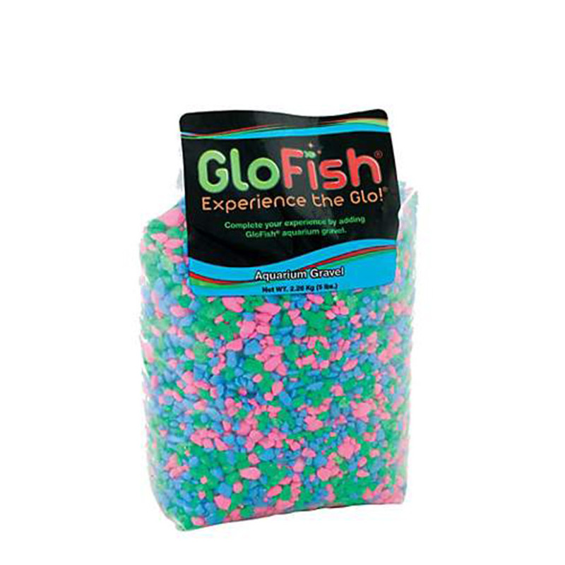 GLOFISH GRAVA FLUORESCENTE ROSA/VERDE/AZUL - 5 LIBRAS