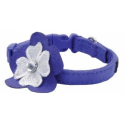 COLLAR Li´L PALS 3/8” – AZUL CON FLOR