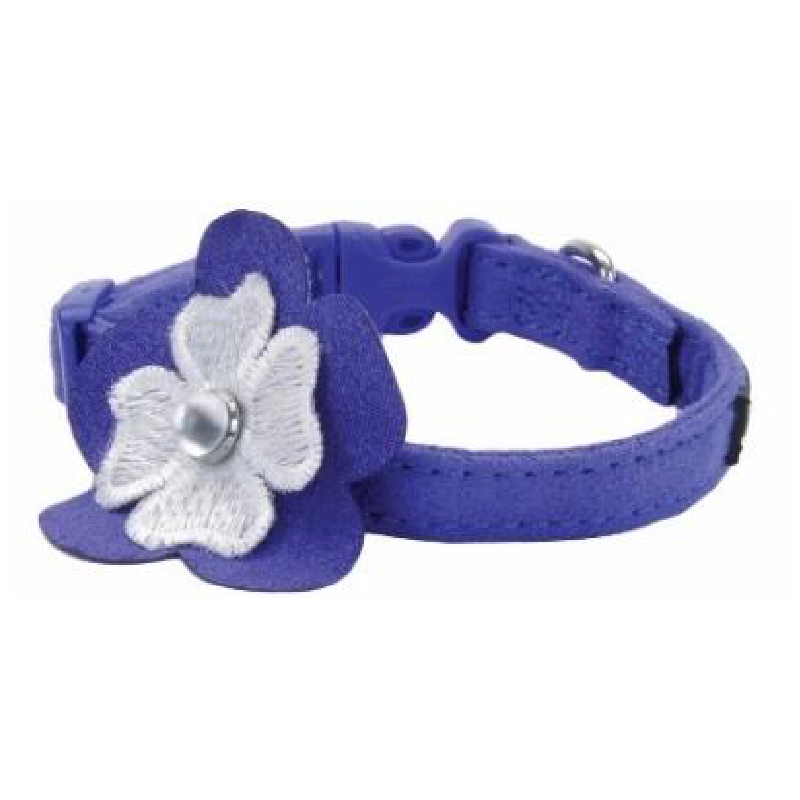 COLLAR Li´L PALS 3/8” – AZUL CON FLOR