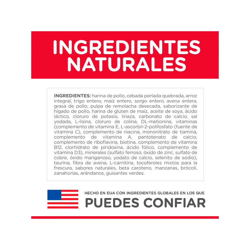 Hills Science Diet SENIOR Original. Sabor a Pollo y Arroz