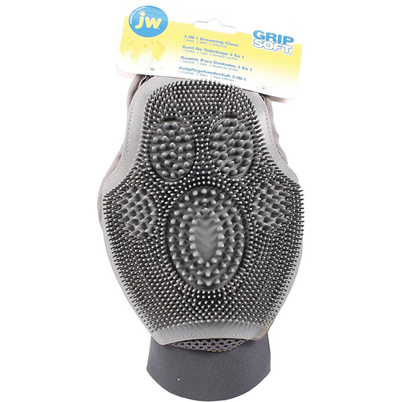 GUANTE CEPILLO JW 3-IN-1 GROOMING GLOVE