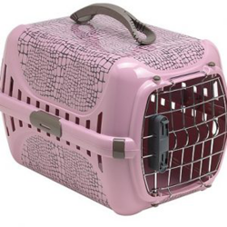 TRANSPORTADORA TRENDY RUNNER WILD LIFE PINK – PUERTA DE METAL
