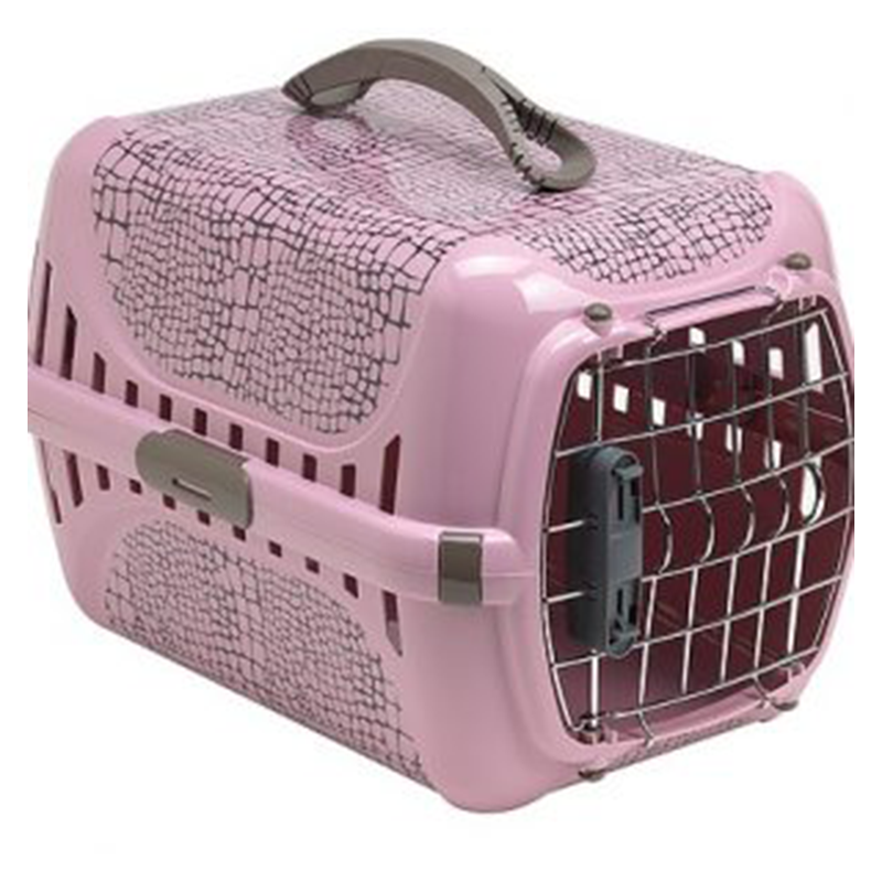 TRANSPORTADORA TRENDY RUNNER WILD LIFE PINK – PUERTA DE METAL
