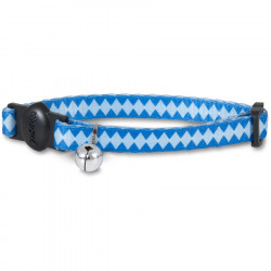 COLLAR PARA GATO BREAK AWAY – AZUL CON DIAMANTES