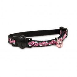 COLLAR PARA GATO BREAK AWAY GLOW – ROSADO CON NEGRO