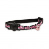 COLLAR PARA GATO BREAK AWAY GLOW – ROSADO CON NEGRO