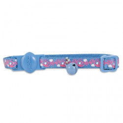 COLLAR PARA GATO BREAK AWAY GLOW – ROSADO CON AZUL