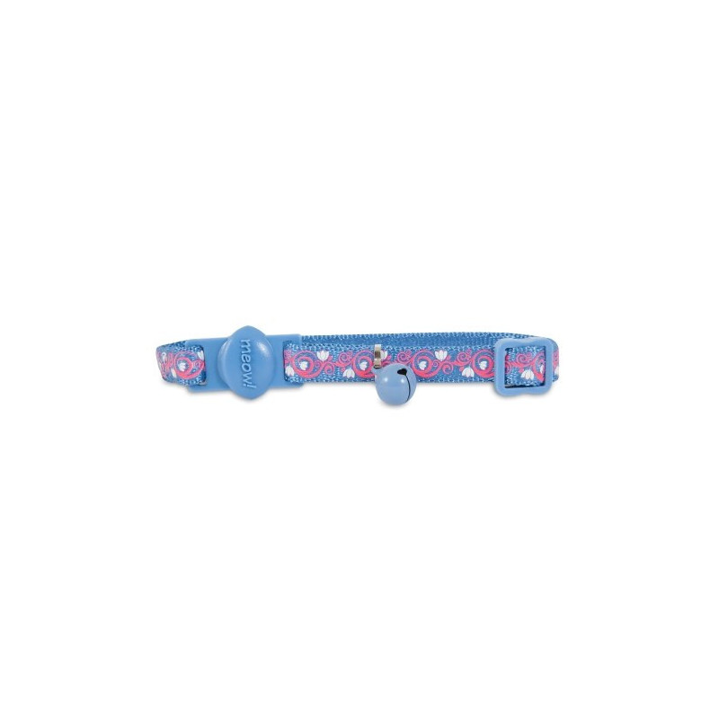 COLLAR PARA GATO BREAK AWAY GLOW – ROSADO CON AZUL