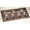 Cuelga correas - Adorno de madera personalizable